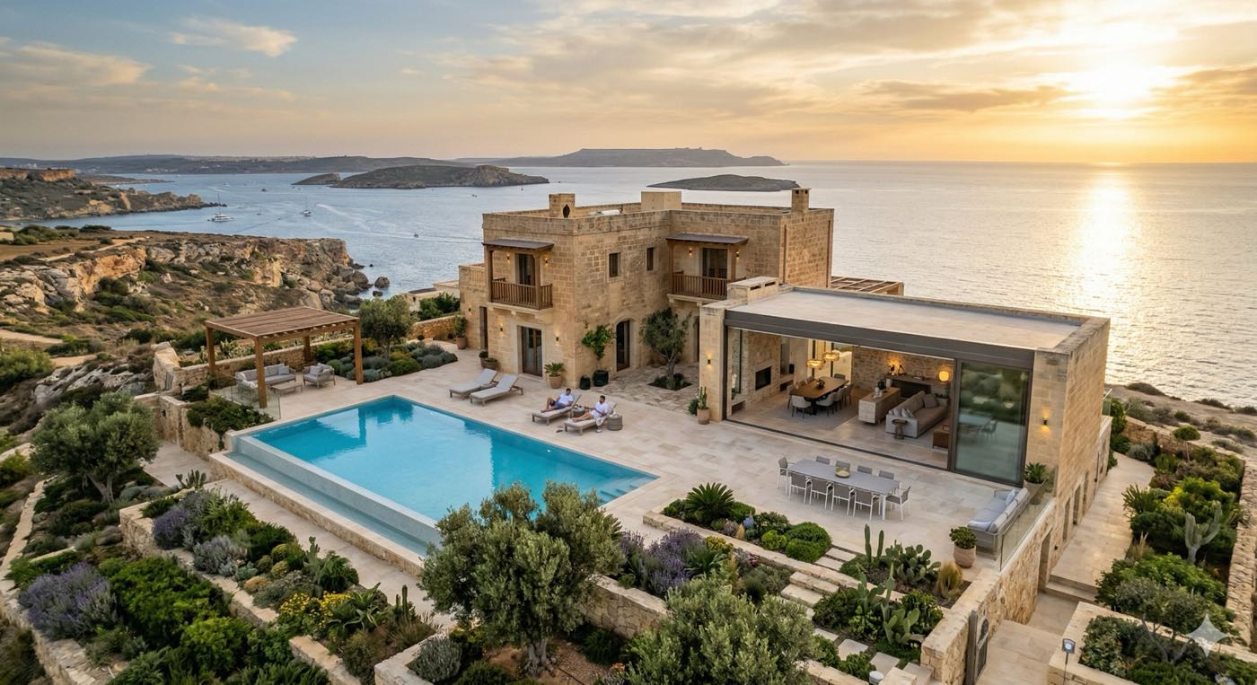 Renovated Maltese limestone villa — Verified Projects completed